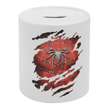 Spiderman cracked, Κουμπαράς πορσελάνης με τάπα