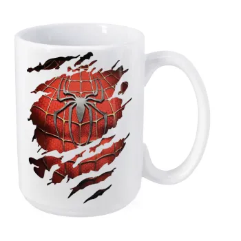 Spiderman cracked, Κούπα Mega, κεραμική, 450ml