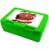 Παιδικό δοχείο κολατσιού ΠΡΑΣΙΝΟ 185x128x65mm (BPA free πλαστικό)