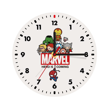 MARVEL, Ρολόι τοίχου ξύλινο (20cm)