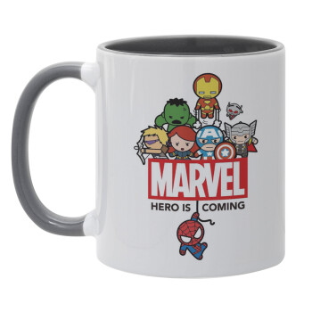 MARVEL, Mug colored grey, ceramic, 330ml