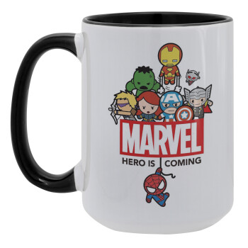 MARVEL, Κούπα Mega 15oz, κεραμική Μαύρη, 450ml