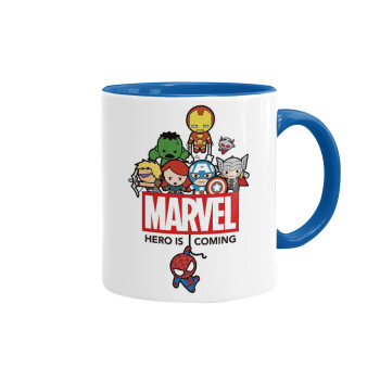 MARVEL, Mug colored blue, ceramic, 330ml