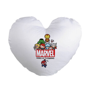 MARVEL, Μαξιλάρι καναπέ καρδιά 40x40cm περιέχεται το  γέμισμα