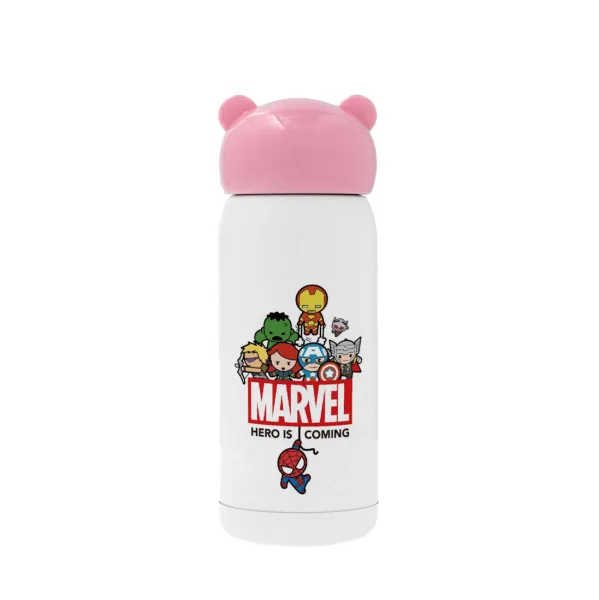 MARVEL — Pink stainless steel thermal flask, 320ml