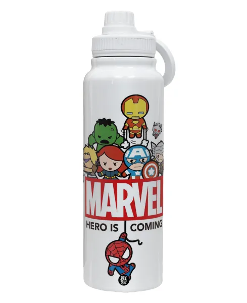 MARVEL — Θερμός 1L Ανοξείδωτο με Βάση Κινητού & Διπλά Τοιχώματα