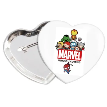 MARVEL, Κονκάρδα παραμάνα καρδιά (57x52mm)