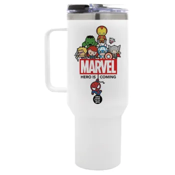 MARVEL, Mega Tumbler με καπάκι, διπλού τοιχώματος (θερμό) 1,2L
