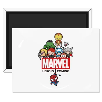 MARVEL, Ορθογώνιο μαγνητάκι ψυγείου διάστασης 9x6cm