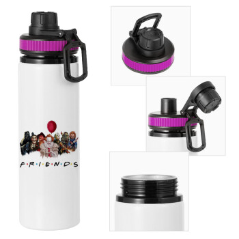 Halloween Friends, Metallic water bottle with safety lid, 850ml aluminum