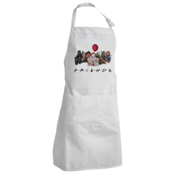 Halloween Friends, Adult Chef Apron (with sliders and 2 pockets)