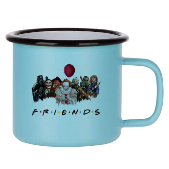 Halloween Friends, Κούπα Μεταλλική εμαγιέ ΜΑΤ σιέλ 360ml