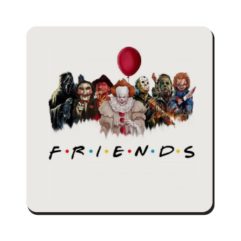 Halloween Friends, Τετράγωνο μαγνητάκι ξύλινο 9x9cm