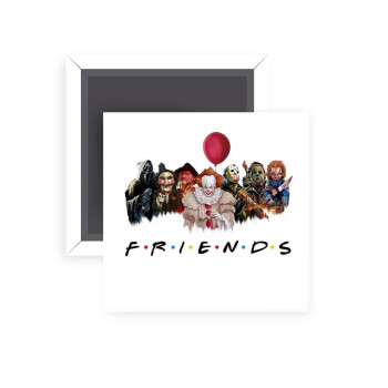 Halloween Friends, Μαγνητάκι ψυγείου τετράγωνο διάστασης 5x5cm