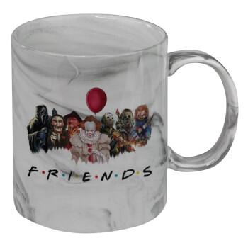 Halloween Friends, Mug ceramic marble style, 330ml