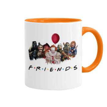 Halloween Friends, Mug colored orange, ceramic, 330ml