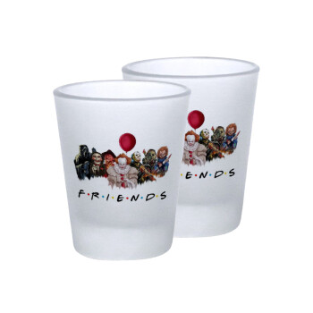 Halloween Friends, Σφηνοπότηρα γυάλινα 45ml του πάγου (2 τεμάχια)