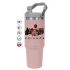 Pink color, 890ml (30oz) stainless Steel Tumbler with Handle