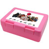 Children's cookie container PINK 185x128x65mm (BPA free plastic)