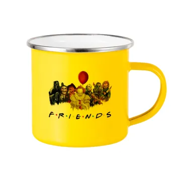 Halloween Friends, Κούπα Μεταλλική εμαγιέ Κίτρινη 360ml