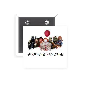 Halloween Friends, Κονκάρδα παραμάνα τετράγωνη 5x5cm