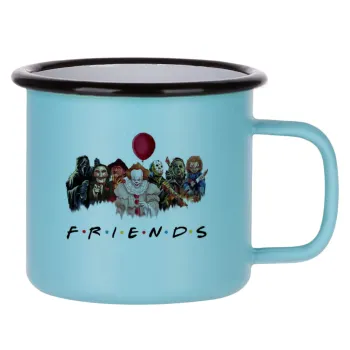 Halloween Friends, Κούπα Μεταλλική εμαγιέ ΜΑΤ σιέλ 360ml