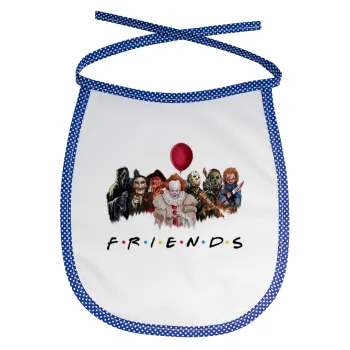 Halloween Friends, Σαλιάρα μωρού αλέκιαστη με κορδόνι Μπλε