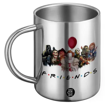 Halloween Friends, Ανοξείδωτη Μεταλλική Κούπα 450ml - Διπλού Τοιχώματος