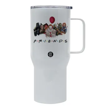 Halloween Friends, Tumbler με καπάκι, διπλού τοιχώματος (θερμό) 750L