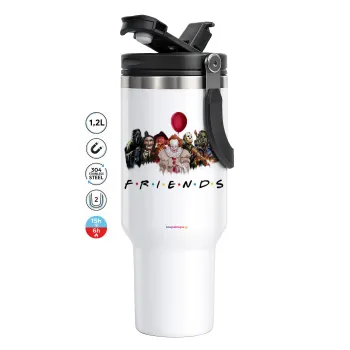 Halloween Friends, Mega Stainless steel Tumbler with lid, double wall 1,2L