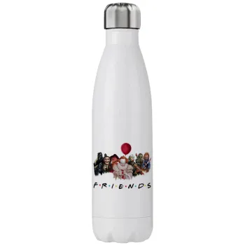 Halloween Friends, Μεταλλικό παγούρι θερμός (Stainless steel), διπλού τοιχώματος, 750ml