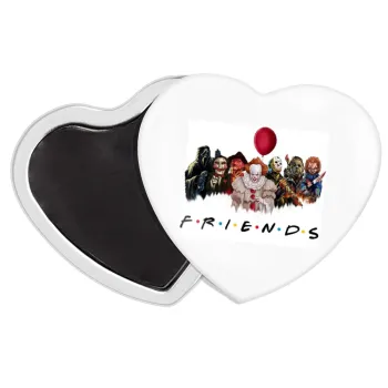 Halloween Friends, Μαγνητάκι καρδιά (57x52mm)