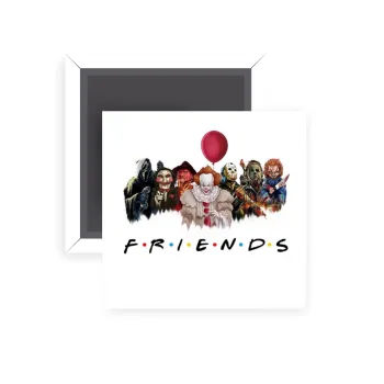Halloween Friends, Μαγνητάκι ψυγείου τετράγωνο διάστασης 5x5cm