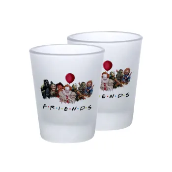 Halloween Friends, Σφηνοπότηρα γυάλινα 45ml του πάγου (2 τεμάχια)