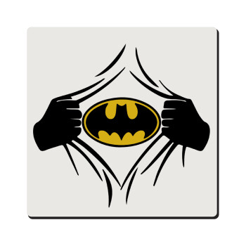 Hero batman, Τετράγωνο μαγνητάκι ξύλινο 6x6cm