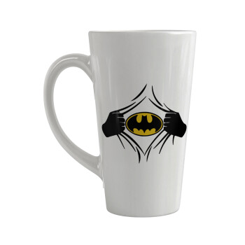 Hero batman, Κούπα κωνική Latte Μεγάλη, κεραμική, 450ml