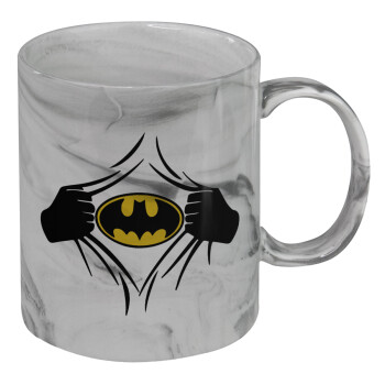 Hero batman, Mug ceramic marble style, 330ml