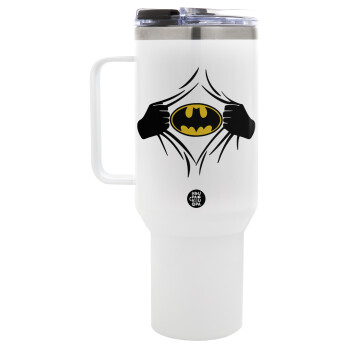 Hero batman, Mega Stainless steel Tumbler with lid, double wall 1,2L