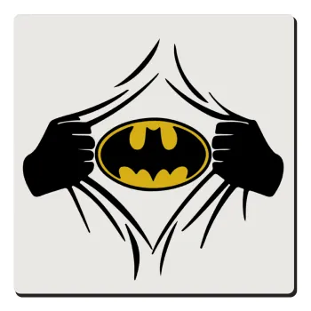 Hero batman, Τετράγωνο μαγνητάκι ξύλινο 6x6cm