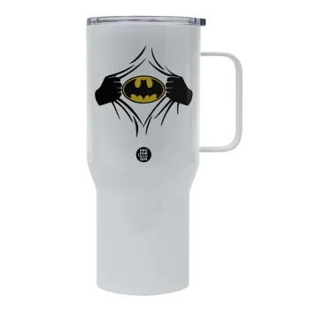 Hero batman, Mega Stainless steel Tumbler with lid, double wall 750L