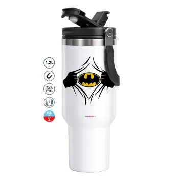 Hero batman, Mega Stainless steel Tumbler with lid, double wall 1,2L