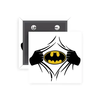 Hero batman, Κονκάρδα παραμάνα τετράγωνη 5x5cm