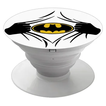 Hero batman, Phone Holders Stand  White Hand-held Mobile Phone Holder