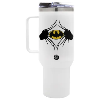 Hero batman, Mega Tumbler με καπάκι, διπλού τοιχώματος (θερμό) 1,2L