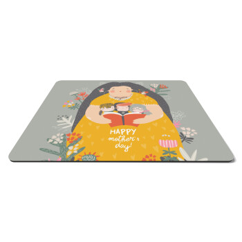 Cute mother reading book, happy mothers day, Mousepad ορθογώνιο 27x19cm