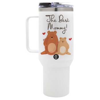 Mothers Day, bears, Mega Stainless steel Tumbler with lid, double wall 1,2L
