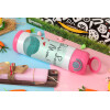 Easter candle, Childrens hot water bottle, stainless steel, with safety straw, PINK (500ml)