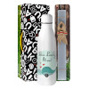 Easter Set, metallic stainless thermos bottle (500ml) & scented flat Easter candle (30cm) (GRAY)