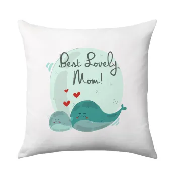 Mothers Day, whales, Μαξιλάρι καναπέ 40x40cm περιέχεται το  γέμισμα
