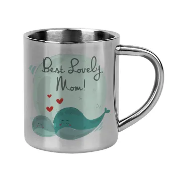 Mothers Day, whales, Mug Stainless steel double wall 300ml